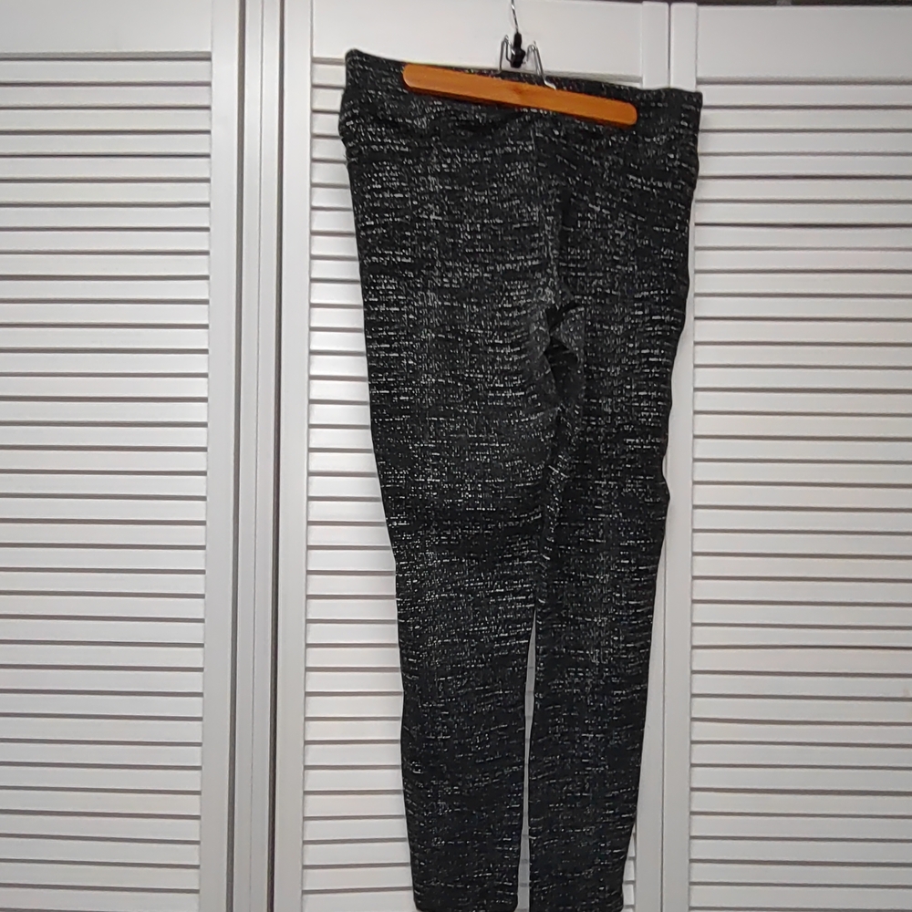 Black and White Textured Pants